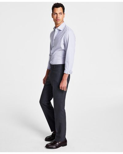 Calvin Klein Slim-fit Performance Dress Pants - Gray