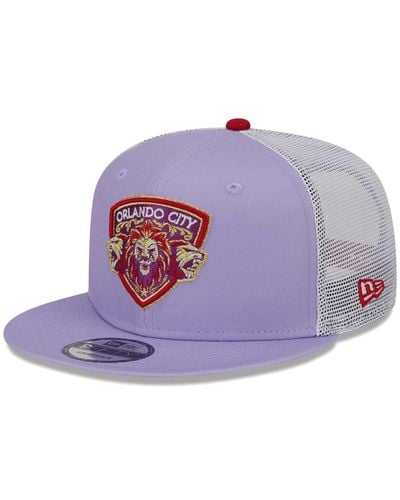 KTZ Orlando City Sc Jersey Hook Trucker 9fifty Snapback Hat - Purple