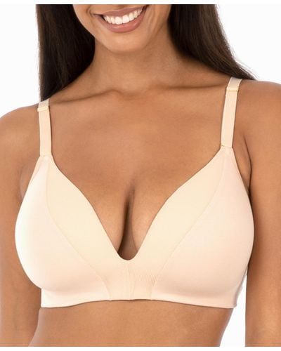 Lively The All Day Deep V No Wire Bra - Natural