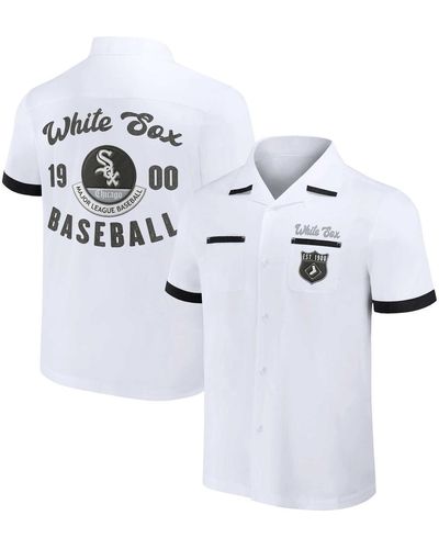 Fanatics Darius Rucker Collection By Chicago Sox Bowling Button-up Shirt - White