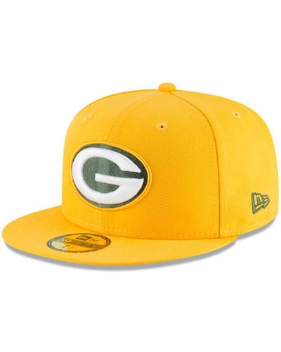 KTZ Green Bay Packers Omaha 59fifty Hat - Metallic