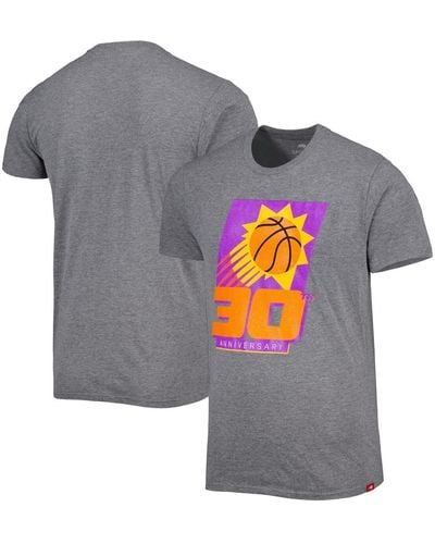 Sportiqe And Phoenix Suns 30th Anniversary Celebration Comfy Tri-blend T-shirt - Gray