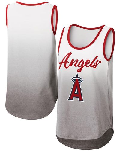 G-III 4Her by Carl Banks Los Angeles Angels Logo Opening Day Tank Top - Gray