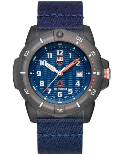 Luminox Swiss Eco Series Blue Pet Strap Watch 46mm