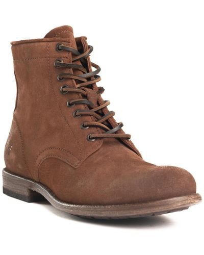 Frye Tyler Lace-up Boots - Brown