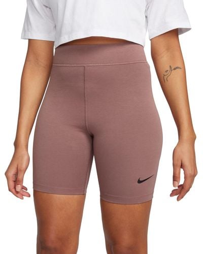 Nike Sportswear Classic High-waist 8" Biker Shorts - Purple