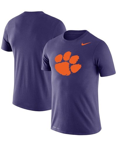 Nike Clemson Tigers Big And Tall Legend Primary Logo Performance T-shirt - Purple