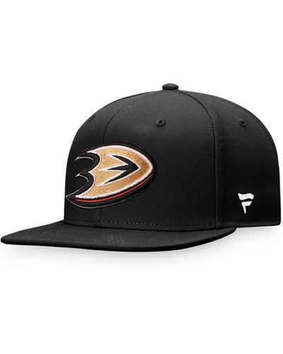 Fanatics Anaheim Ducks Core Primary Logo Fitted Hat - Black