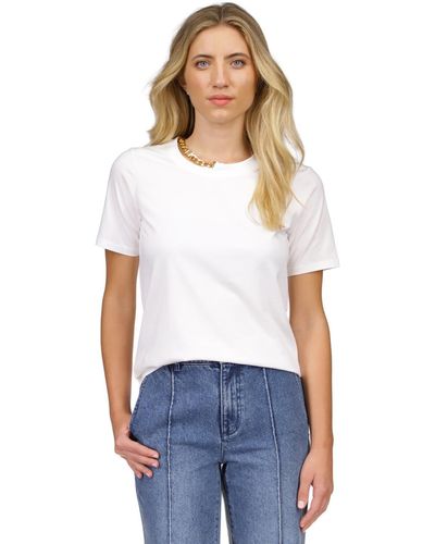 Michael Kors Michael Chain-neck Classic T-shirt - White