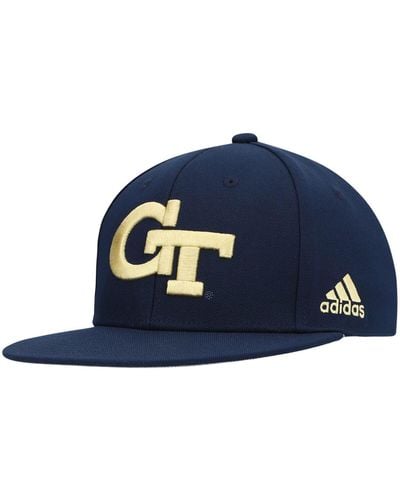 adidas Georgia Tech Yellow Jackets Team On-field Baseball Fitted Hat - Blue
