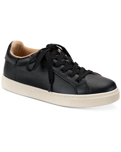 Style & Co. Eboniee Lace-up Low-top Sneakers - Black