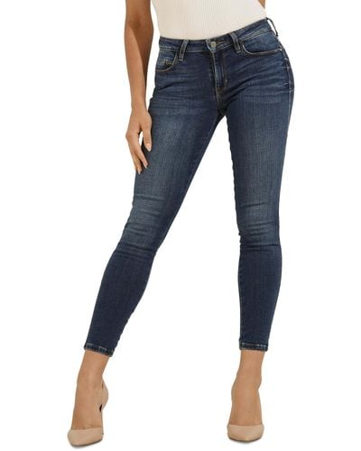 Guess Mid-rise Sexy Curve Skinny Jeans - Blue
