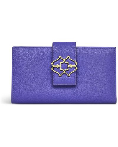 Radley Mill Road Leather Mini Bifold Wallet - Purple