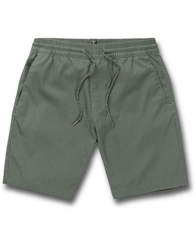 Volcom Frickin Chino Elastic Waist Shorts - Gray