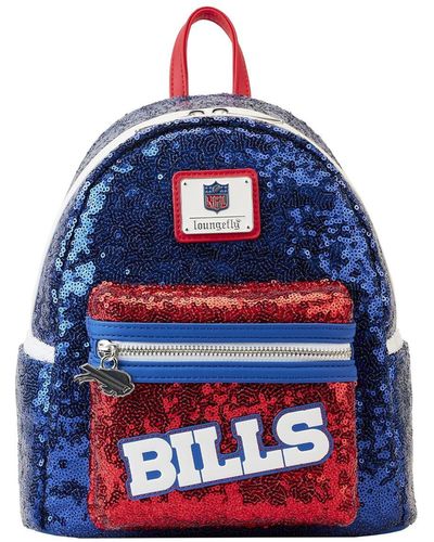 Loungefly And Buffalo Bills Sequin Mini Backpack - Blue