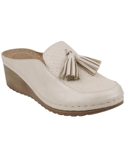 Gc Shoes Dacey Slip-on Tassel Wedge Mules - White