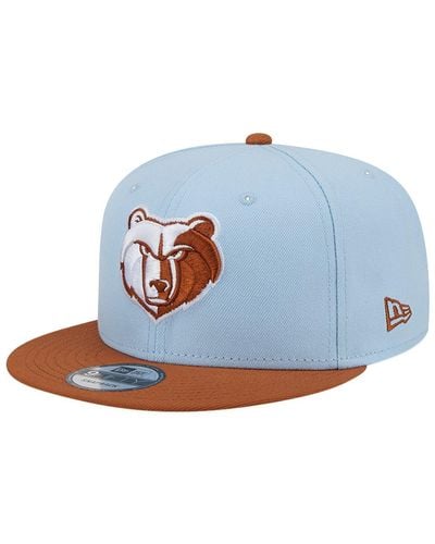 KTZ /brown Memphis Grizzlies 2-tone Color Pack 9fifty Snapback Hat - Blue