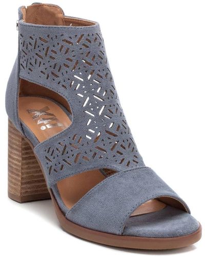 Xti Suede Sandals By - Blue
