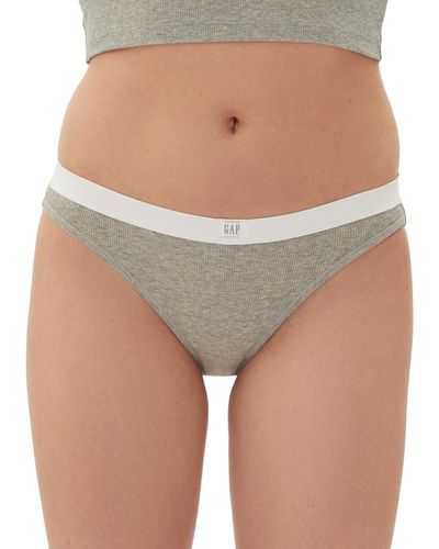 Gap Body Logo Comfort Bikini Underwear Gpw01075 - Brown