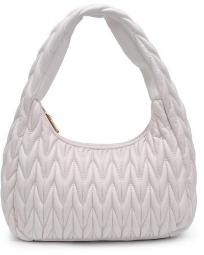 Urban Expressions Helen Quilted Shoulder Bag - White