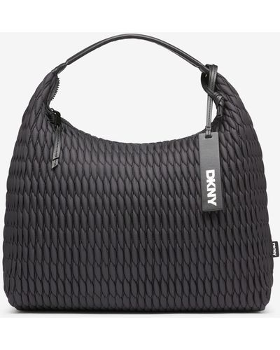 DKNY Mack Nylon Large Hobo Bag - Black
