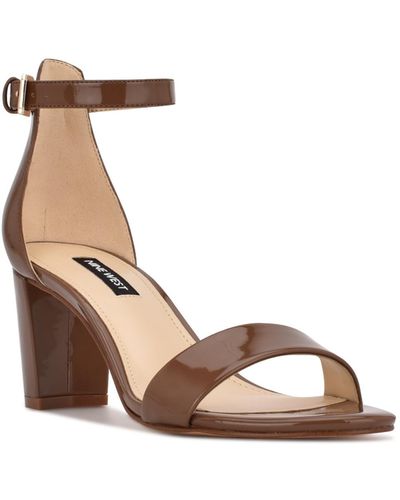 Nine West Women's Pruce Ankle Strap Block Heel Sandals, 9.5M | eBay