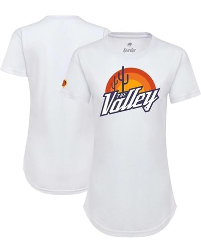 Sportiqe Phoenix Suns 2021/22 City Edition Phoebe T-shirt - White