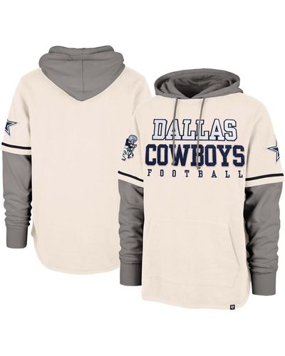 '47 Dallas Cowboys Shortstop Pullover Hoodie - Natural