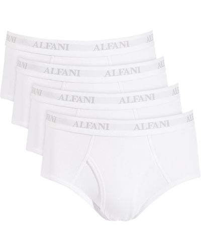 Alfani 4-pk. Moisture-wicking Cotton Briefs - White
