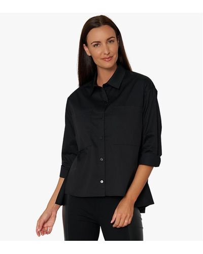 Stella Carakasi Wear Anywhere Shirt In Cotton Poplin - Black