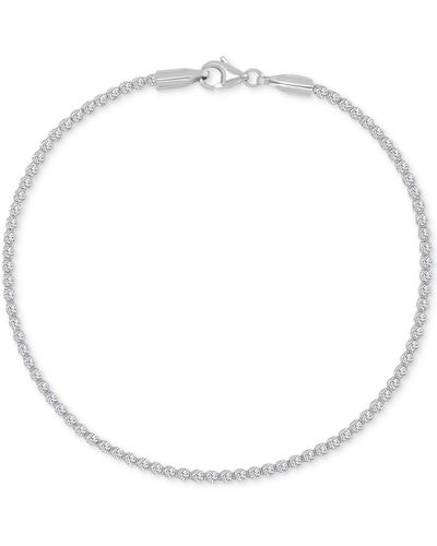 Macy's Cubic Zirconia Tennis Bracelet - White