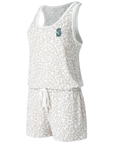 Concepts Sport Seattle Mariners Montana Hacci Knit Romper - White
