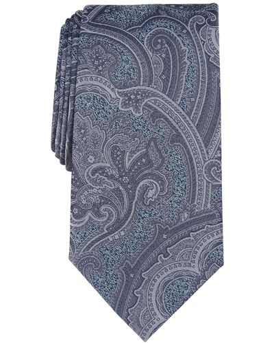 Michael Kors Farington Paisley Tie - Blue