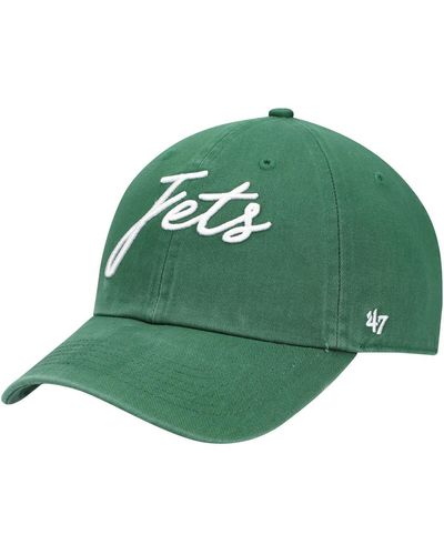 '47 '47 New York Jets Vocal Clean Up Adjustable Hat - Green