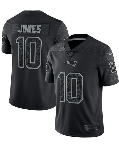 Nike Mac Jones New England Patriots Rflctv Limited Jersey - Black