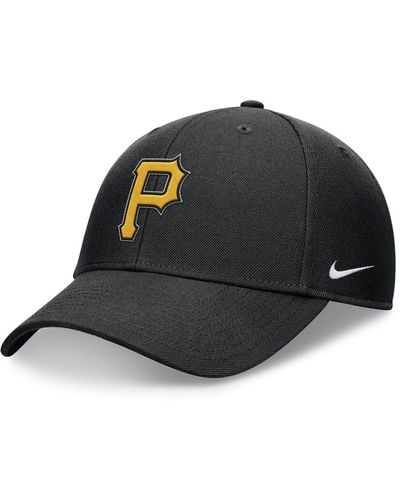 Nike Gold Pittsburgh Pirates Evergreen Club Performance Adjustable Hat - Black