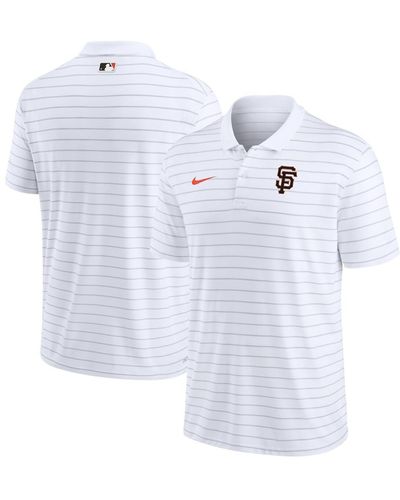 Nike Milwaukee Brewers City Connect Authentic Collection Striped Performance Polo Shirt - White