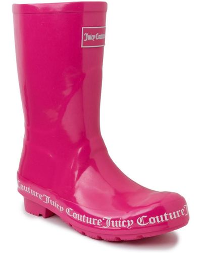 Juicy Couture Totally Logo Rainboots - Pink