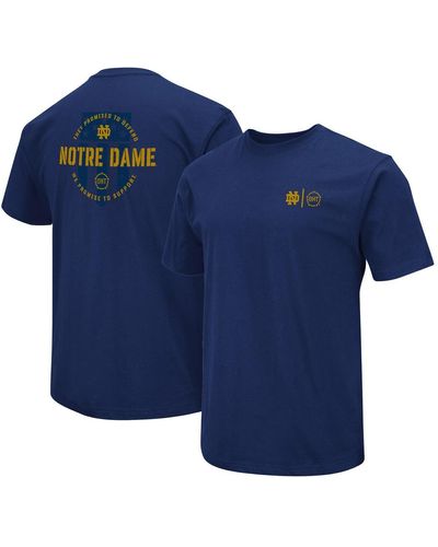 Colosseum Athletics Notre Dame Fighting Irish Oht Military-inspired Appreciation T-shirt - Blue