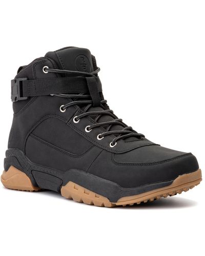 Reserved Footwear New York Preston Mid-top Sneaker - Black