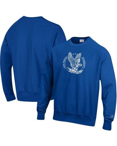 Champion Air Force Falcons Vault Logo Reverse Weave Pullover Sweatshirt - Blue
