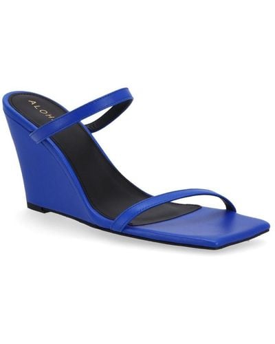 Alohas Paixao Leather Sandals - Blue