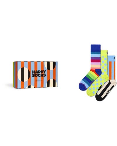 Happy Socks 3-pack Socks Gift Set - Blue