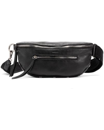 Hammitt Charles Leather Crossbody Belt Bag - Black