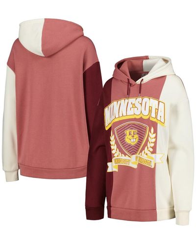 Gameday Couture Minnesota Golden Gophers Hall Of Fame Colorblock Pullover Hoodie - Pink