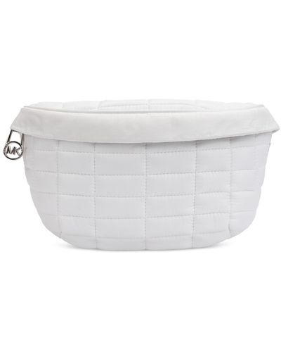 Michael Kors Michael Quilted Snap-buckle Belt Bag - White