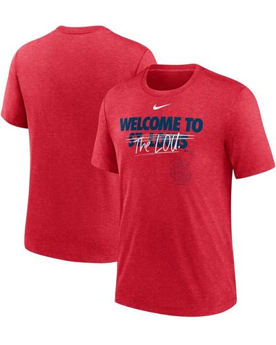 Nike St. Louis Cardinals Home Spin Tri-blend T-shirt - Red