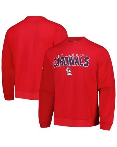 Stitches St. Louis Cardinals Pullover Sweatshirt - Red