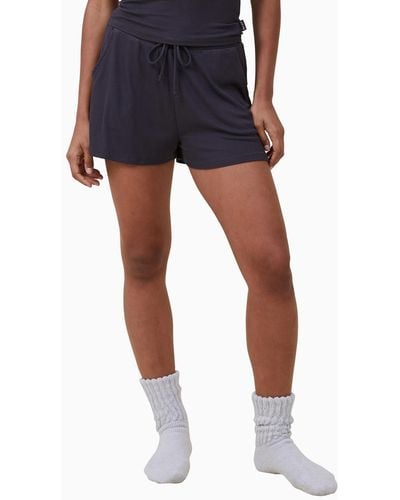 Cotton On Sleep Recovery Relaxed Shorts - Blue