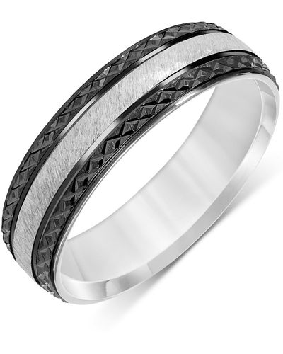 Macy's Carved Wedding Band - Multicolor